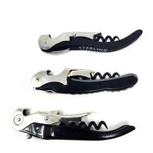 3 Pcs Customized Waiter's Friend Corkscrew Wine Bottle Opener, Foil Cutter Set - Picture 1 of 4