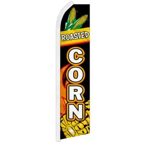 "GERÖSTETER MAIS" Werbung Super Flagge Swooper Banner Geschäftsschild Essen Elote - Bild 1 von 10