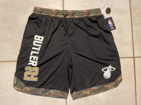 NWT UNK Miami Heat Jimmy Butler  NBA CAMO Shorts Men's XL Cover