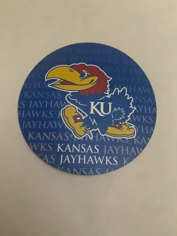 KANSAS University  4" MAGNET JAYHAWKS CAR MAGNET-NEW (Ships From USA) Cover