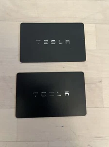 SET OF 2 Genuine OEM TESLA SMART KEY CARD Model S 3 X Y - Picture 1 of 2