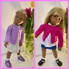 Vintage Sasha  DOLL Hand Knitted  Cardigans 16” 17" By Irene