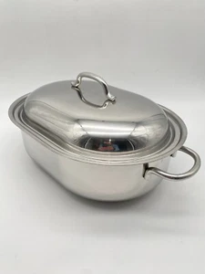 WMF CROMARGAN STAINLESS 18/10 BRÄTER MIT DECKEL MIT DÄMPFEINSATZ 8,5 LITER - Bild 1 von 8