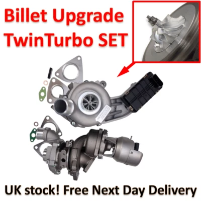 Juego de turbocompresor de actualización Jaguar XF XJ 3.0 Land-Rover Discovery TDV6 Billet Turbo Foto 1 de 4