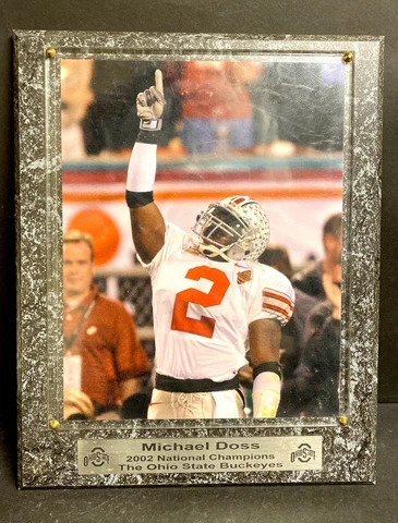 Collectible Ohio State BUCKEYES Michael Doss National Champions Plaque - Nice! Cover