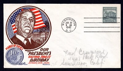Cumpleaños jubileo diamante franklin delano roosevelt presidente de Estados Unidos 1942 Foto 1 de 2