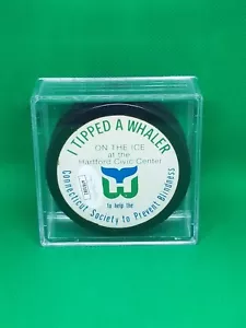 🏒Gordie HOWE & Mike LIUT Signed/Auto Hockey Puck🥅 Hartford Whalers w/JSA CERT! - Picture 1 of 10