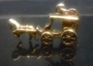 Vintage Sterling Silver Charm Horse Drawn Carriage New Orleans Buy1GetOne15%Off - Picture 1 of 7