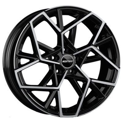 ALLOY WHEEL GMP CARTESIO FOR JEEP RENEGADE 2014-2024 8X20 5X110 BLACK DIAMO ND3 - Image 1 of 4