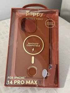 XO Poppy Phone Case For iPhone 14 Pro Max Sunset Vibes Magsafe Robust Smooth - Photo 1 sur 10