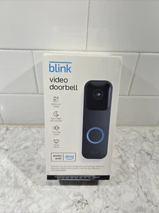 Blink Video Doorbell, Two-way Audio, Wireless/Wired Motion, HD Video, Alexa NEW - Picture 1 of 3