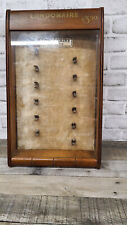 Very Old & Rare Londonaire Smoking Pipe Wood and Glass Display Cabinet 20x9x8