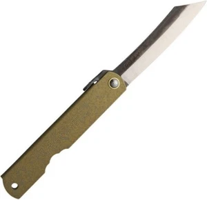 Higonokami Bronze Iron Blue Paper Steel Knife Pocket - NO.-C-1-BLACK-FINISH - Picture 1 of 1