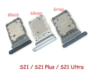 New OEM Original Dual SIM Card Tray Holder For Samsung Galaxy S21 S21+ S21 Ultra - Picture 1 of 8