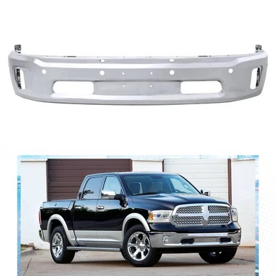 Front Lower Steel Bumper For 2014-2018 Ram 1500 2019-2022 Ram 1500 W/Fog Hole - Image 1 of 4