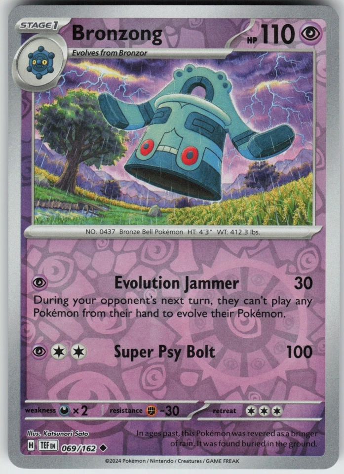 PO-01 Reverse Holo Bronzong 069/162 Uncommon SV05: Temporal Forces - Image 1 of 1