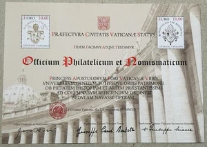 VATICANO 2012 FOGLIETTO NUOVO BENEDETTO XVI CERTIFICATO FILATELICO NUMISMATICO - Foto 1 di 1
