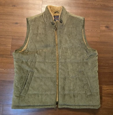 Chaleco impermeable marca vintage para hombre pana oliva XXL Foto 1 de 4