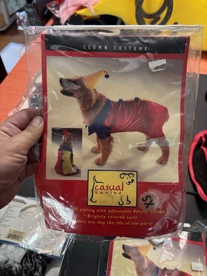 Casual Canine CLOWN Costume Dog Halloween Costume XS extra small New Pet Dog Cat - Image 1 of 2