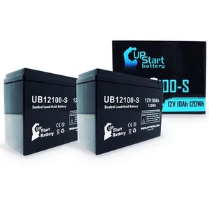2Pack Replacement for Schwinn 4.0 Electric Battery Replacement UB12100 S Unive - Picture 1 of 9