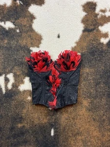 Trashy Lingerie Original Black Lace Rosette Corset Size L @GG - Picture 1 of 11