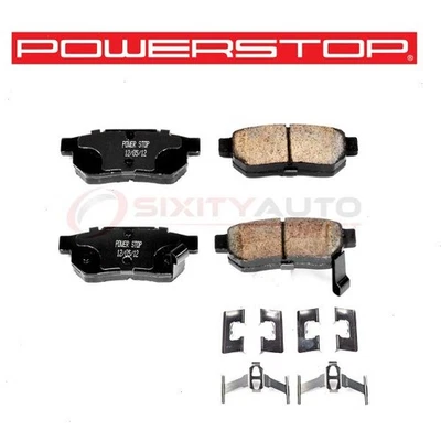 PowerStop Rear Disc Brake Pad & Hardware Kit for 1993-1997 Honda Civic del yq Foto 1 de 4