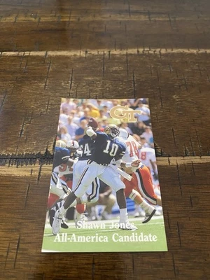 Shawn Jones 1991 Georgia Tech University Football Pocket Sked Card - Image 1 of 2