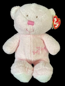 TY Pluffies Baby Pink "My BABY BEAR" Plüsch 9 Zoll Love To Baby Spielzeug 2005 TyLux mit Etikett - Bild 1 von 9