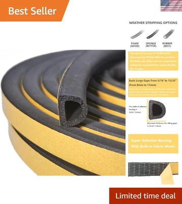 Desmontable de 18 pies para puertas/ventanas - Sella grandes huecos de hasta 15/32" Foto 1 de 4