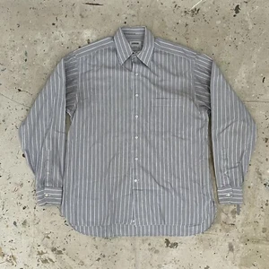 Lorenzini Barneys New York Striped Button Down Shirt Men’s L - Picture 1 of 5