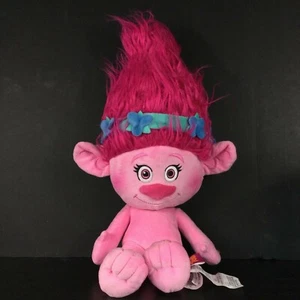 Dreamworks - Troll - Peluche Papavero + Fascia Fiore - Rosa - Senza Vestiti - Foto 1 di 5
