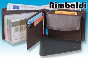 kleine Geldbörse Leder d-braun 491 Premium  Kreditkarten - Bild 1 von 1