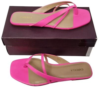 CARVELA Grand Ladies Stunning Pink Leather Flat Strappy Flats Shoes MRRP £89