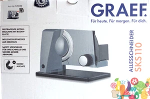 Graef Allesschneider Sliced Kitchen S11020 Glatt-und Wellenschliff+Kombi-Aufsatz - Bild 1 von 4