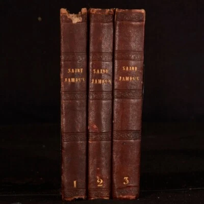1844 3vols Saint James's or The Court of Queen Anne Ainsworth First Edition Illu - Image 1 of 4