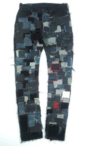 Polo Ralph Lauren Men's Sullivan Slim Fit Distressed Patchwork Jeans 32x35 - Picture 1 of 10