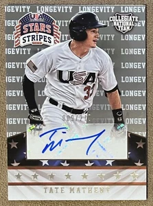 Tate Matheny 2015 Panini USA Stars & Stripes Longevity Autograph Rookie #89 /299 - Picture 1 of 2