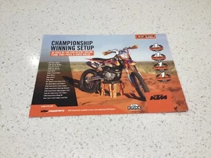 DIRT RACE DESERT CHAMPIONSHIP RACING POSTER CARD MOTUL ELF HONDA SUZUKI YAMAHA - Picture 1 of 2