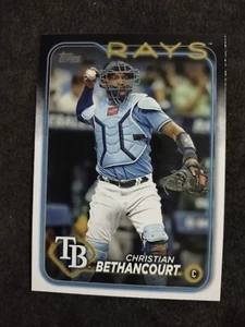 Tarjeta de béisbol 2024 Topps Christian Bethancourt #96 Tampa Bay Rays - Imagen 1 de 2