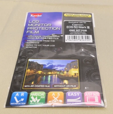 Kenko LCD Monitor Protection Film for Canon 5D Mark III - Image 1 of 2