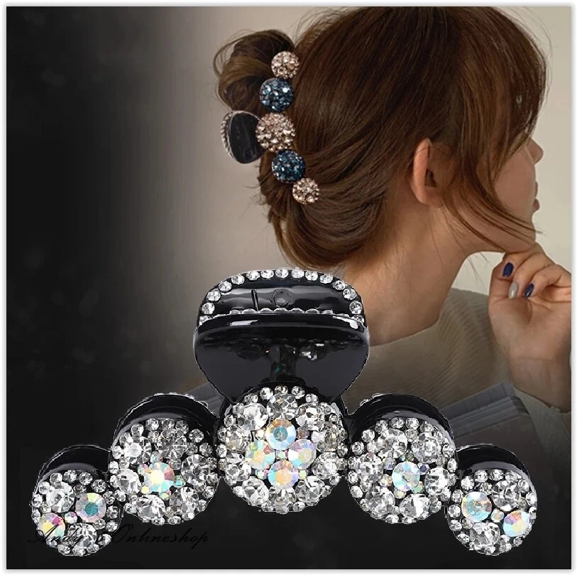 Perlen Haarklammer Haarspange Haarstyling Haarclips Glitzer Perlen für Damen