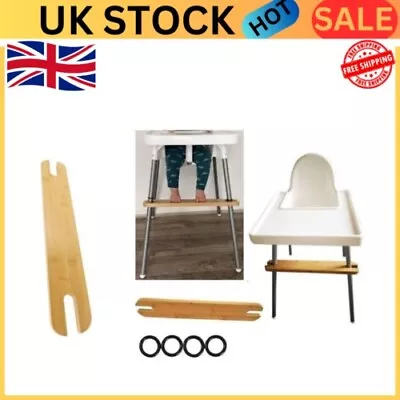 Fit For Antilop Adjustable Height Solid Bamboo Highchair Footrest • 10.81£