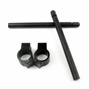 Universal Motoycycle Clip-On Handlebars For Aprilia RSV4 KAWASAKI ZX6R 51mm T9 - Picture 1 of 6
