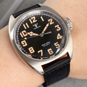 40mm Tandorio New Men's Mechanical Watch Screwdown Crown Domed Sapphire Glass - Picture 1 of 8