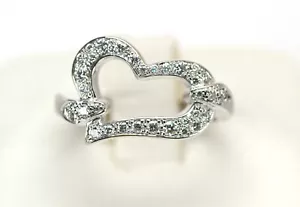 Piaget Limelight Herz Au750 18K Weißgold Diamant Ring #49 US-Größe 5 6,0 Gramm - Bild 1 von 7