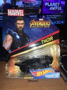 Hot Wheels Avengers Infinity War Thor Character Car - Picture 1 of 1