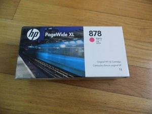 2025 HP PageWide XL 878 1 Liter Magenta Ink Cartridge 312Z3A FACTORY SEALED - Photo 1/1