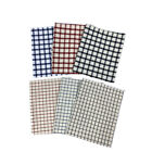 6Pcs Plaid Handkerchief 100% Cotton Soft Square 22*22Cm Pocket Hanky Part
