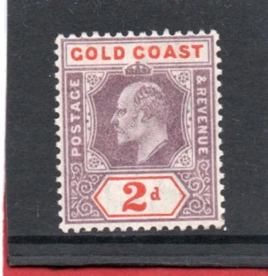 Gold Coast EV11. 1902 2d dull purple & orange-red sg 40 H.Mint - Image 1 of 2