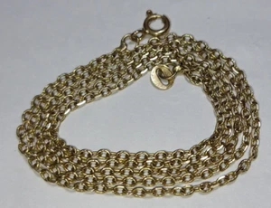 Solid 18k (17.5K) gold 1.85mm chain necklace 5.0 grams - 20.25" - Picture 1 of 14